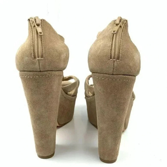 Steve Madden platforms sz 10 P-gabbi suede chunky - Picture 4 of 14